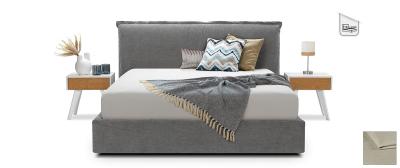 Luna Bed with anatomical framework: 185x225cm: MALMO 05