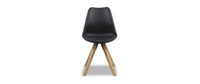 Dima: Black with oak coloured legs